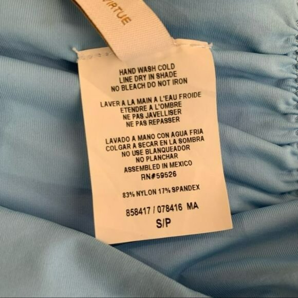 Becca by Rebecca Virtue Bikini Bottom | Size Small | NWT Light Blue - Picture 3 of 7